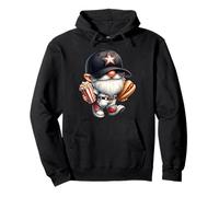 Baseball Hot Dog Gnome For Women Men And Kids Love Baseball Felpa con Cappuccio