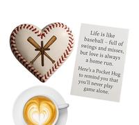 Baseball Hug Cards | 3D Heart Shape Inspirational Keepsake | Motivational Souvenir For Players, Athletes, Coaches, Fans, And Collectors | Ideal For Game Days, Training, Tournaments &