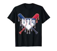 Baseball Ice Cream Drip Boy Gioventù Bambini Driping Bambino Uomini Maglietta
