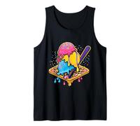 Baseball Ice Cream Drip Cone Divertente Gioventù Ragazzi Amanti dello Sport Canotta