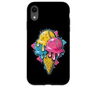 Baseball Ice Cream Drip Cone Divertente Gioventù Ragazzi Amanti dello Sport Custodia per iPhone XR