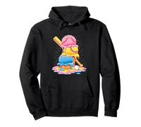 Baseball Ice Cream Drip Cone Divertente Gioventù Ragazzi Amanti dello Sport Felpa con Cappuccio