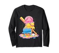 Baseball Ice Cream Drip Cone Divertente Gioventù Ragazzi Amanti dello Sport Maglia a Manica