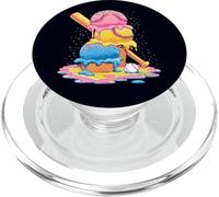 Baseball Ice Cream Drip Cone Divertente Gioventù Ragazzi Amanti dello Sport PopSockets PopGrip per MagSafe