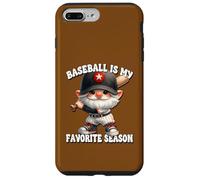Baseball Is My Favorite Season Baseball Gnome With Sayings Custodia per iPhone 7 Plus/8 Plus