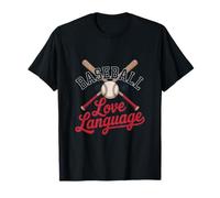 Baseball Is My Love Language Fan Player Bats Gioco di Palla Maglietta