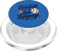 Baseball Is My Love Language Fan Player Progettazione grafica PopSockets PopGrip per MagSafe