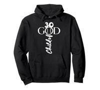 BASEBALL JESUS 30 ANNI CHILD OF GOD BASEBALL 30 COMPLEANNO Felpa con Cappuccio