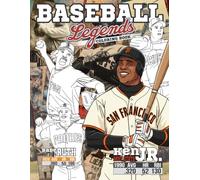 Baseball Legends Coloring Book: Legendary Player Coloring Pages Featuring Portraits and Iconic Sports Moments for Adults