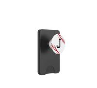 Baseball Letter J Initial Gift Ball Player Gift for Guys PopSockets PopWallet per MagSafe