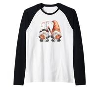 Baseball Lover GNOME Design for Women And Baseball Mommy Maglia con Maniche Raglan