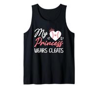 Baseball Mamma papà La mia Principessa Indossa Tacchetti Canotta