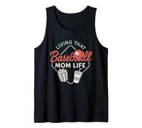 Baseball Mom Dugout Vita Giorno di Gioco Supporto Team Spirit Canotta