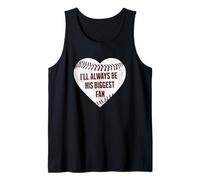 Baseball Mom I'll Always be His Big Fan Canotta
