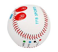 Baseball Pitch Training Ball - 9 In Standard Baseball, PVC Outer Material, Rubber Soft Core, Hard Wood Core With Color Coded Finger Placement Marks | Improve Pitch Velocity And Learn Multiple Pitching