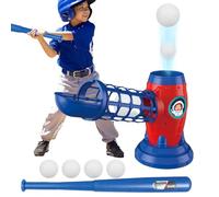 Baseball Pitching Machines, Pitching Toy, 14.17 Inches Automatic Launcher with Balls, Sports Game Set for Kids, Backyard Play, All Ages Boys, Girls, Training, Tennis