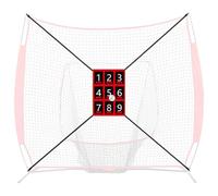 Baseball Pitching Net con Strike Zone - Softball - Strumento di allenamento target per la pratica di impatto e pitching - Zona di sciopero regolabile per precisione e sviluppo delle abilità