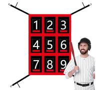 Baseball Pitching Net - Softball Practice Batting Target | Colpire La Rete Di Lancio | Baseball & Softball Battut Aidpractice Per Allenatore Di Assemblaggio Rapido Portatile Con Pali Di Terra Pe