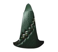 Baseball Pizzo Primo Piano Stampa Cappuccio Accappatoio Adulto Mago Vesti Monaco Sacerdote Mantello Halloween Cosplay Cavaliere Cappuccio Mantello, nero, Medium