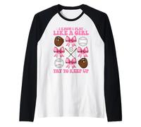 Baseball Ragazza Mamma Mamma Coquette So che gioco come una ragazza Maglia con Maniche Raglan