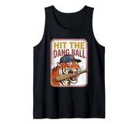 Baseball retrò Tiger Hit The Dang Ball Canotta