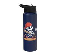 Baseball Scheletro | Divertente Halloween Stainless Steel Insulated Water Bottle