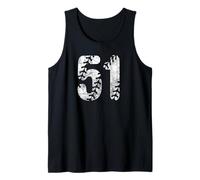 Baseball Softball Mom #51 Numero 51 Lacci Distressed Bianco Canotta