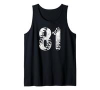 Baseball Softball Mom #81 Numero 81 Lacci Distressed Bianco Canotta