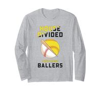 Baseball Softball Mom House Divided I ha allevato Solo Ballerini Maglia a Manica