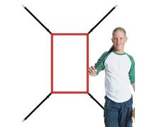 Baseball Softball Strike Target - Allenatore della zona di pitching regolabile, attaccamento netto di pratica in battuta | di montaggio a sicuro per reti, zona di sciopero di pro