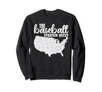 Baseball Stadium Quest Fan Travel Map The Ballpark Chaser Felpa