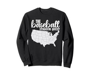 Baseball Stadium Quest Fan Travel Map The Ballpark Chaser Felpa