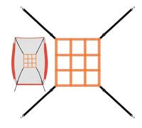 Baseball Strike Zone Net - Attrezzo per allenamento punching | Rete di bersaglio regolabile da baseball, per esercizi di pitching e allenamenti interni ed esterni, in nylon resistente