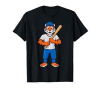 Baseball Tiger Batter Animal Sport Maglietta