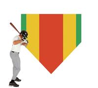Baseball Training Plate, Pitching and Hitting Practice Non-Slip Mat, High Visibility Weatherproof Base for Backyard Fields, Ideal Pitchers, Beginners, Referees, Players, Batters