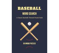Baseball Word Search: A Classic Baseball-Themed Puzzle Book