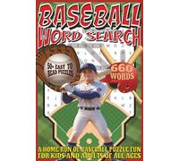 Baseball Word Search: Easy To Read Print With 50+ Puzzles About Baseball, Americas Game, Sports, And More | 6x9 inch, 110 pages | Gift For Holidays, Vacations, And Spare Time