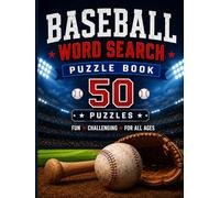 Baseball Word Search for Adults and Seniors: 50 Large Print Word Search Puzzles Featuring Baseball Terms, Rules, Records, Traditions, and Game Day Fun