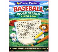 Baseball Word Search Puzzle Book - LARGE PRINT Edition: Easy & Relaxing Puzzles for The Whole Family