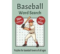 Baseball Word Search Puzzle Book: Search with Easy to Read Print about Baseball and More | 6x9 inches, 110 pages | 50+ Puzzles ... Gifts for Vacations, Holidays & Free Times