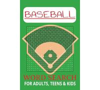 Baseball Word Search Puzzle Book: Word Searches with Easy to Read Print about Baseball, Baseball field, and More | 6x9 inches, 110 Pages | 50+ Puzzles ..... Gift for Vacation, Holidays and Free Times