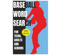 Baseball Word Search Puzzle Book: Word Searches with Easy to Read Print about Pitchers, Stadiums, Home Runs and More | 6x9 inches, 110 pages | 50+ Puzzles … Gift for Vacations, Holidays and Free Times