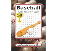 Baseball Word Search Puzzles: Word Searches with Easy-to-Read Print about Baseball and more | 6x9 inches 150 pages | 120 Puzzles ... Vacations, Road Trips, Holidays, Game Nights, and Free Time