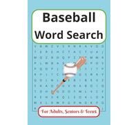 Baseball Word Search: Word Search Puzzle Book with Easy to Read Print about Baseball, Baseball Grounds, trivia, and more | 6x9 inches, 110 pages | 50+ ... ... Ideal Gift for Adults, Seniors and Teens