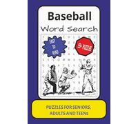Baseball Word Search: Word Search with Easy to Read Print about Baseball, Puzzle Book, Baseball Activity, Brain Games, Players and More : 6x9 inches: ... for Vacations, Holidays and Relaxation