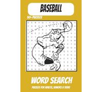 baseball Word search: Word Searches with easy to Read Print about baseball , equipment, Fielding plays and more / 6x9 inches, 110 pages/ 50+ puzzles... Gifts for Vacations. Holidays and Quiet Times.