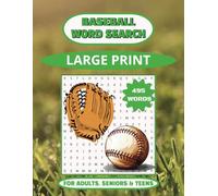 Baseball Word Search: Word Searches with Easy to Read Print about Baseball Terms, Famous Players, Brands, Park and More | 8.5 x 11 110 Pages| 50+ ... Vacations, Holidays, and Free Times.