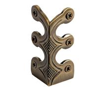 Baseboard Protector - 4.8x2.6cm Antique Corner Protectors | Decorative Protector Cover, Solid Brass Skirting Board Corner Protectors, Home Corners Guard For Home