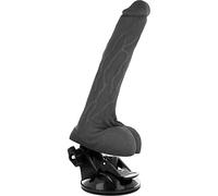 BASECOCK REALISTIC VIBRADOR CONTROL REMOTO NEGRO 20CM