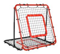 BaseGoal Rete da Rimbalzo Calcio da Portatile 85cm/120cm, Angoli Regolabili | Rete in PE a Doppio Strato, Doppia Faccia Area Bersaglio, Adatto per Migliorare le Abilità e Allenare i Tempi di Reazione
